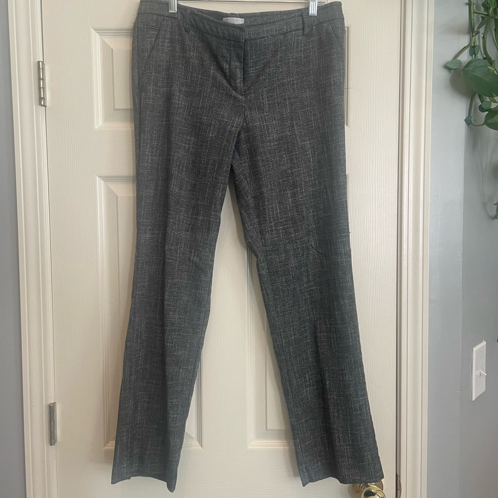Grey Straight Leg New York and Company Dress Pants